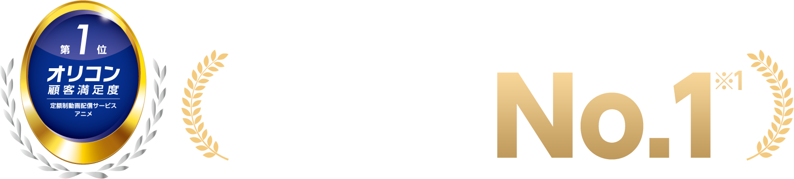 オリコン顧客満足度第1位 定額制動画配信サービスアニメ