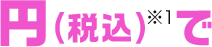 円(税込)で