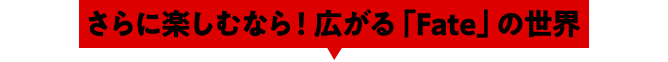 さらに楽しむなら！広がる「Fate」の世界