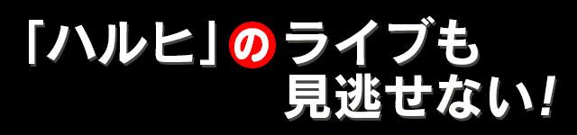 「ハルヒ」のライブも見逃せない!