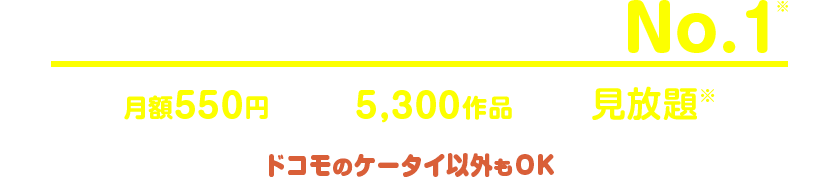 冬アニメ見放題最速配信数No.1