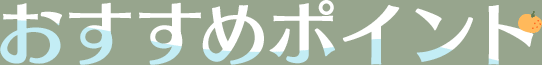 おすすめポイント