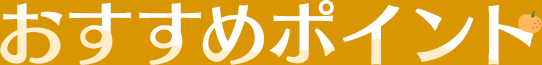 おすすめポイント